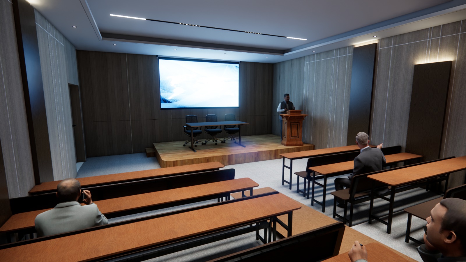 Linear lighting and ceiling design