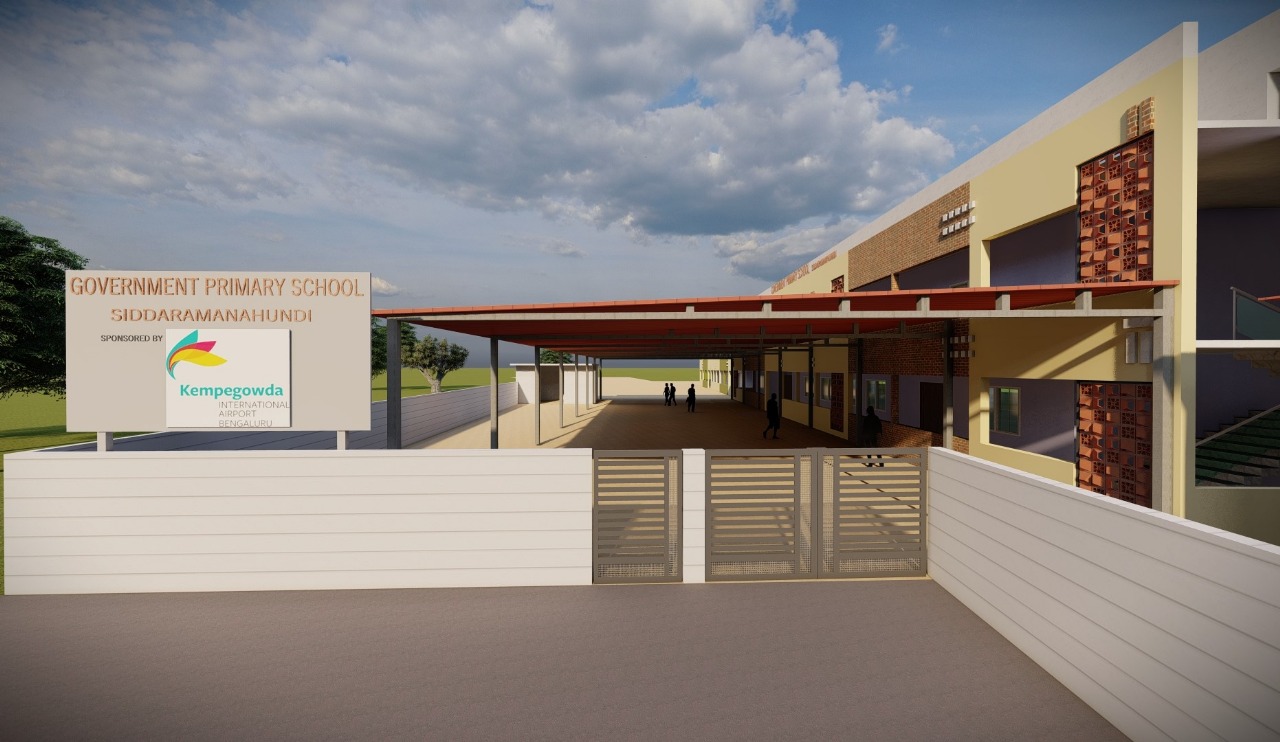 Play courtyard and informal learning spaces